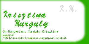 krisztina murguly business card